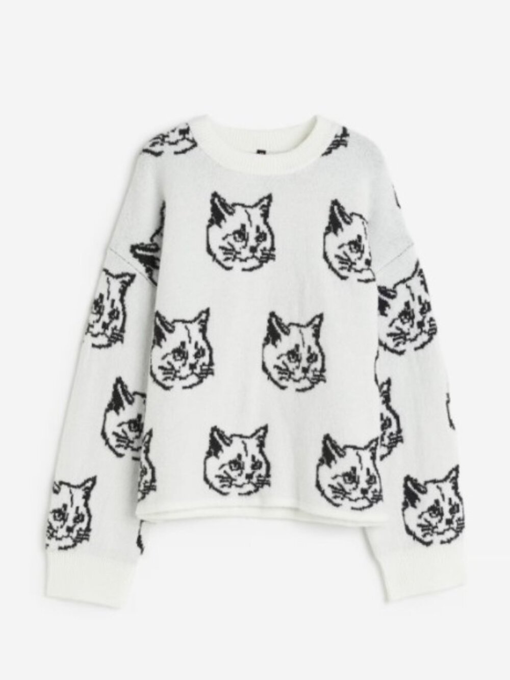 H&M Jacquard Knit Cat Sweater
